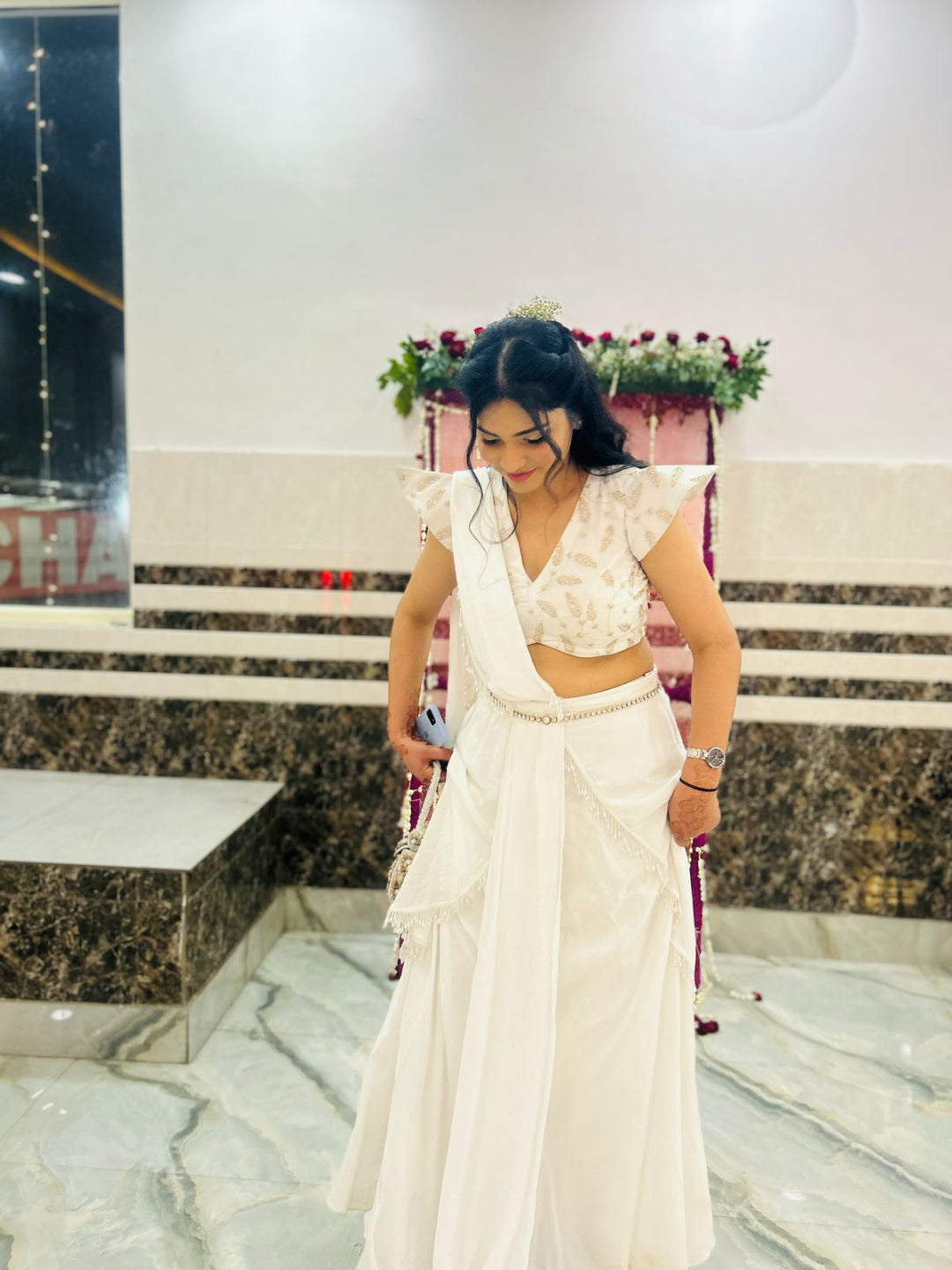 Adaa Bazaar Women's Ready-To-Wear Saree Dress