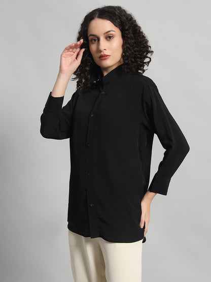 Adaa Bazaar Regular Fit Satin Casual Shirt