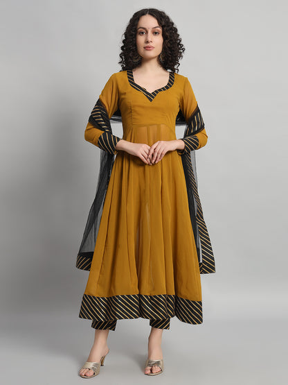 Adaa Bazaar Women's Readymade Anarkali Suit with Dupatta