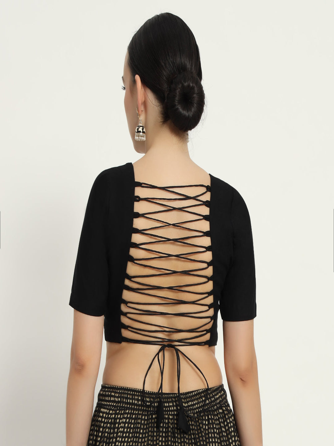 Adaa Bazaar Women’s Readymade Back Blouse