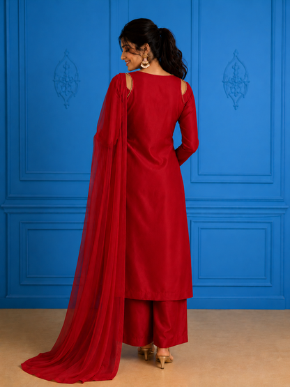 WOMEN HALTER NECCK KURTA SETS