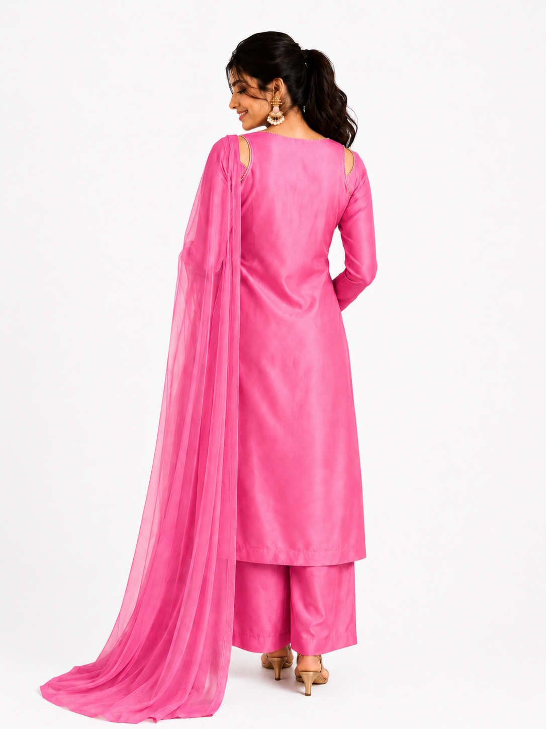 WOMEN HALTER NECCK KURTA SETS