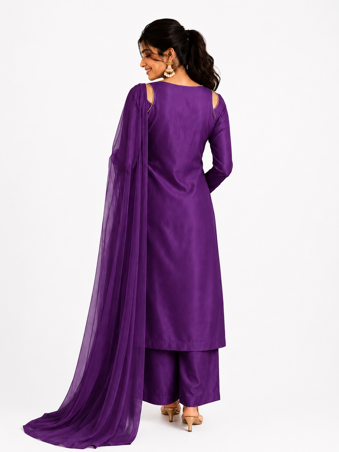 WOMEN HALTER NECCK KURTA SETS