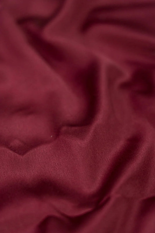 Adaa Bazaar Women's Maroon Dyed Satin Fabric ₹ 145 per metre