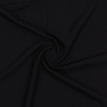 Adaa Bazaar Women's Black Plain Rayon Fabric ₹ 210 per metre