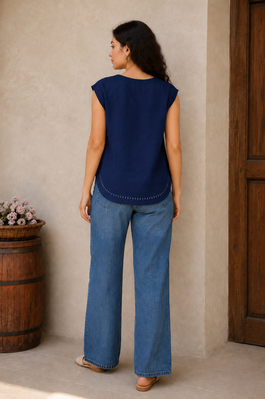 WOMEN COTTON CAMBRIC TOP FOR DAILY USE