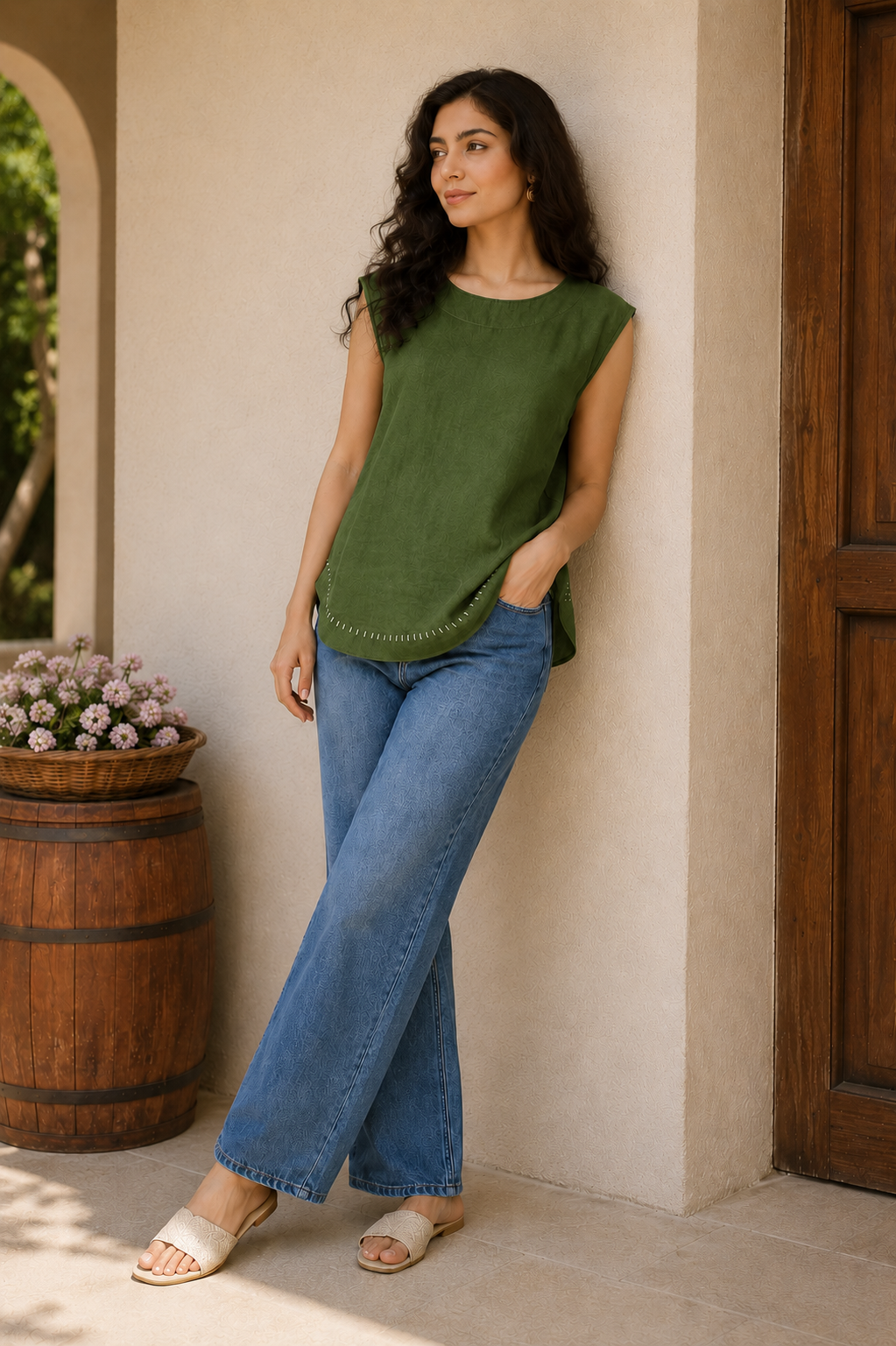 WOMEN COTTON CAMBRIC TOP FOR DAILY USE