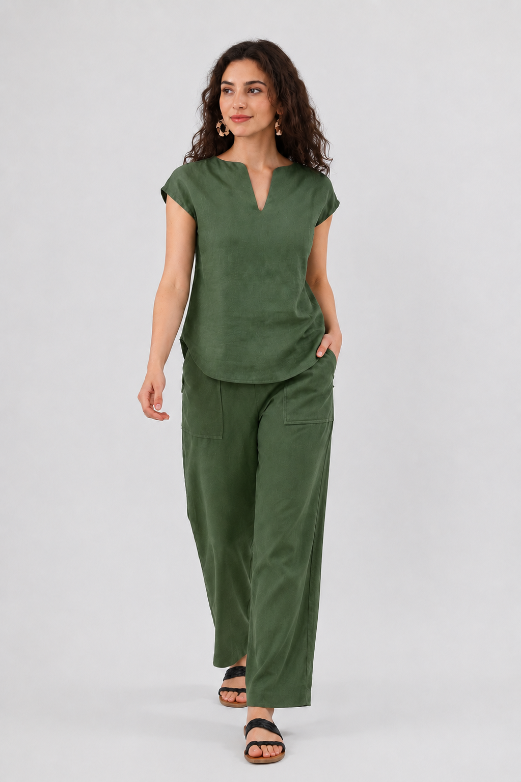 WOMEN COTTON CAMBRIC  CO-ORD SET FOR DAILY USE