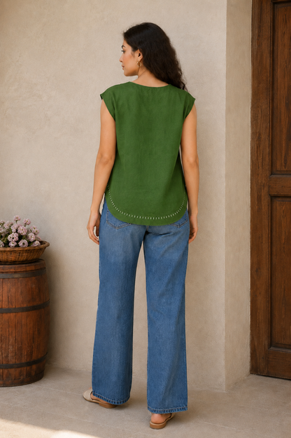 WOMEN COTTON CAMBRIC TOP FOR DAILY USE