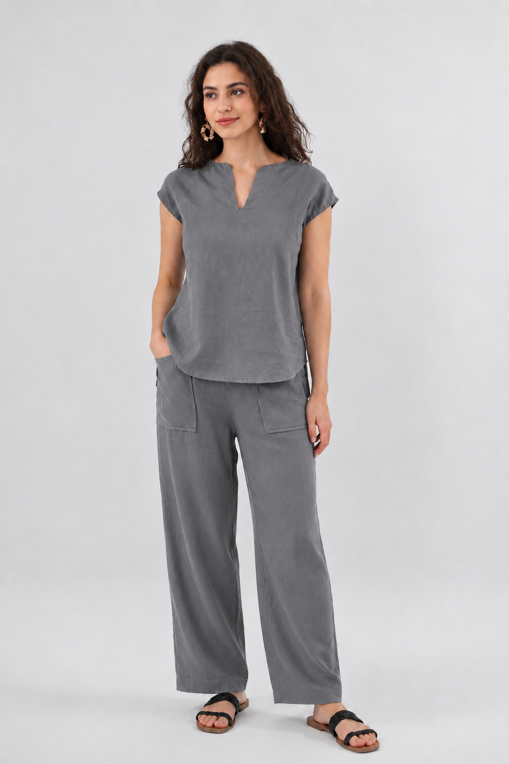 WOMEN COTTON CAMBRIC  CO-ORD SET FOR DAILY USE
