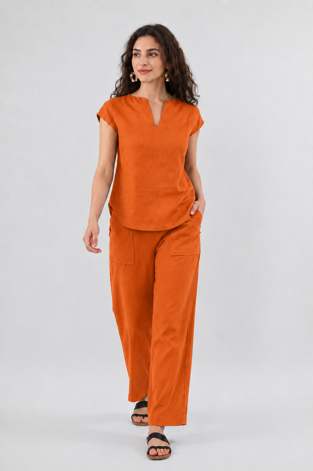 WOMEN COTTON CAMBRIC  CO-ORD SET FOR DAILY USE