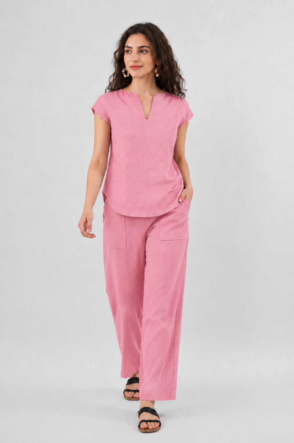 WOMEN COTTON CAMBRIC  CO-ORD SET FOR DAILY USE