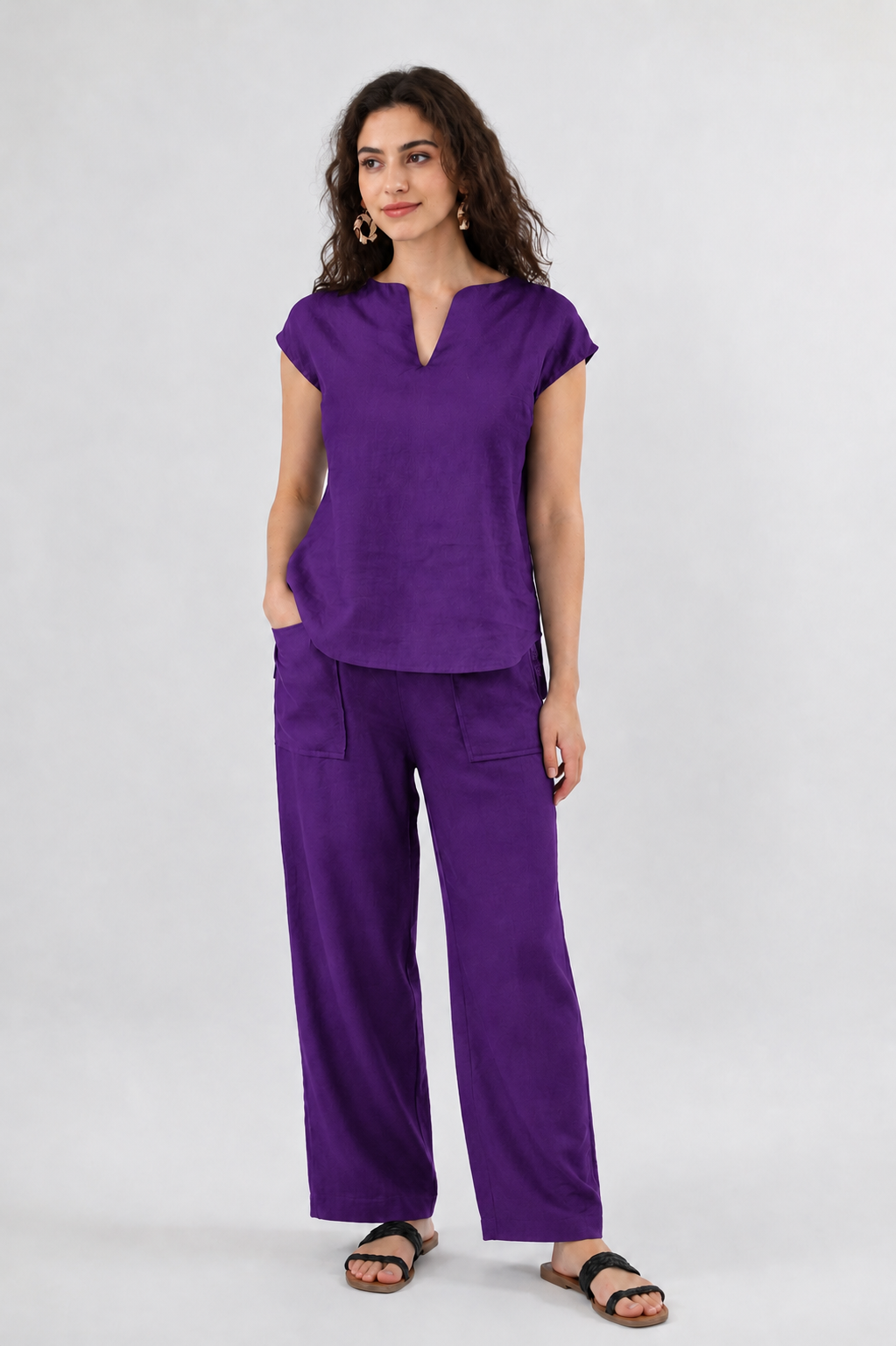 WOMEN COTTON CAMBRIC  CO-ORD SET FOR DAILY USE