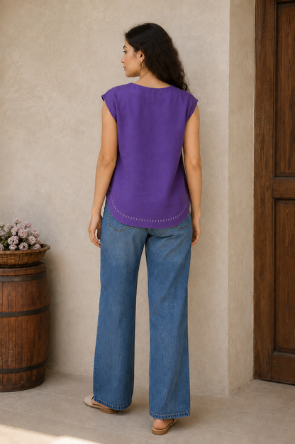 WOMEN COTTON CAMBRIC TOP FOR DAILY USE