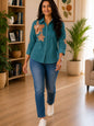 WOMEN EMBROIDED SHIRTS PERFECT FOR CASUAL AND FORMAL WEAR IN COTTON FABRIC