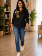 WOMEN EMBROIDED SHIRTS PERFECT FOR CASUAL AND FORMAL WEAR IN COTTON FABRIC