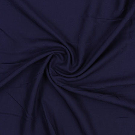 Adaa Bazaar Women's Dark Blue Plain Rayon Fabric ₹ 210 per metre