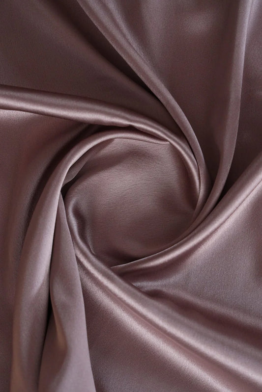 Adaa Bazaar Women's Rosey Mauve Dyed Satin Fabric ₹ 145 per metre