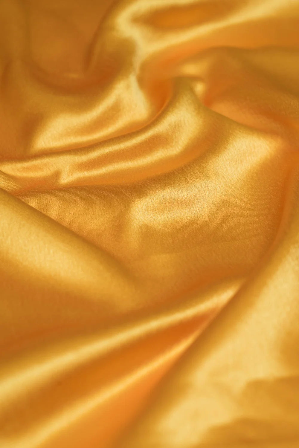 Adaa Bazaar Women's  Yellow Ochre Dyed Satin Fabric ₹ 145 per metre